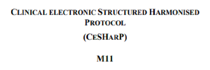 ICH M11 draft Guideline on Clinical electronic Structured Harmonised Protocol (CeSHarP), Technical Specification & Template bereiken Step 2 van het ICH proces